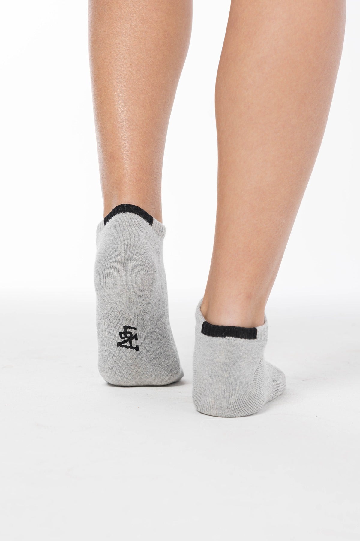 SOLID ANKLE SOCKS 3-PACK-LIGHT HEATHER GREY