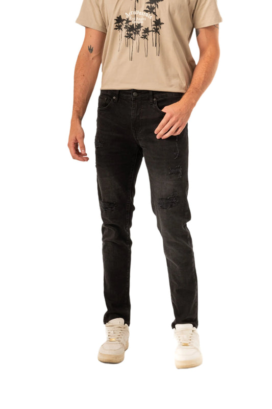 SLIM PREMIUM AIR JEANS-BLACKWASH