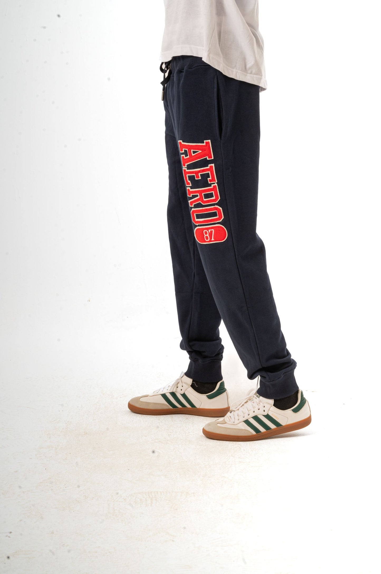 AERO 87 HERITAGE JOGGER SWEATPANTS-NAVY