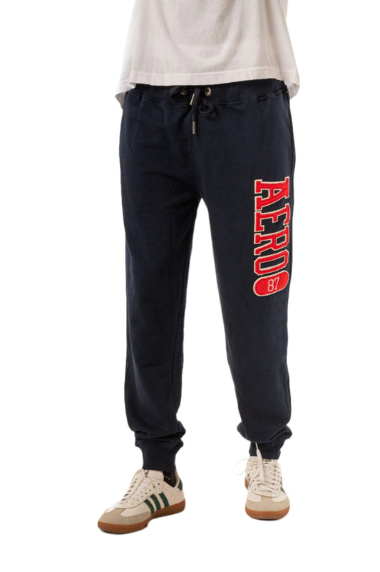 AERO 87 HERITAGE JOGGER SWEATPANTS-NAVY