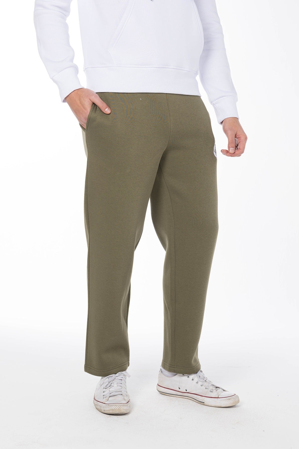 AEROPOSTALE NY SHIELD JOGGER SWEATPANTS-WILDCAT KHAKI