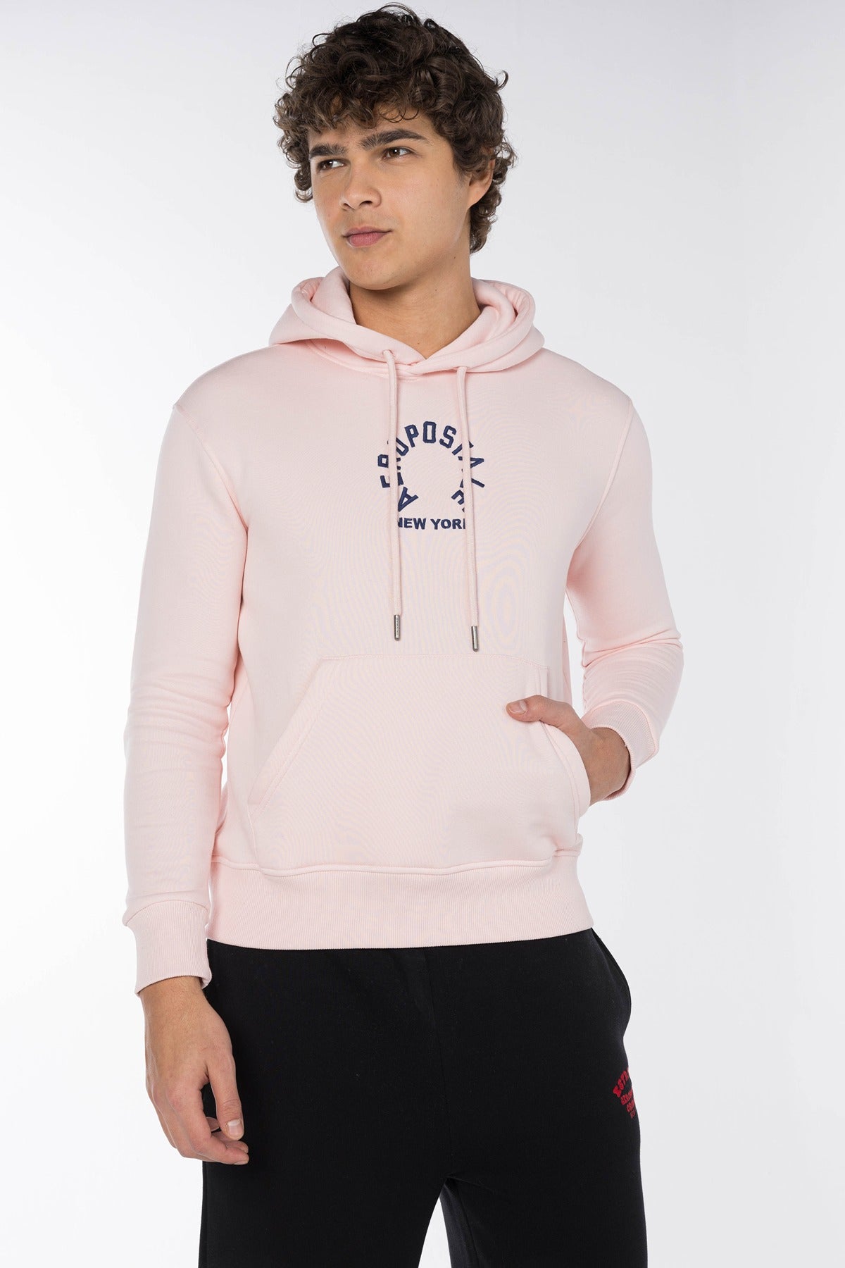 AEROPOSTALE NEW YORK CIRCLE HOODIE-LTPINK