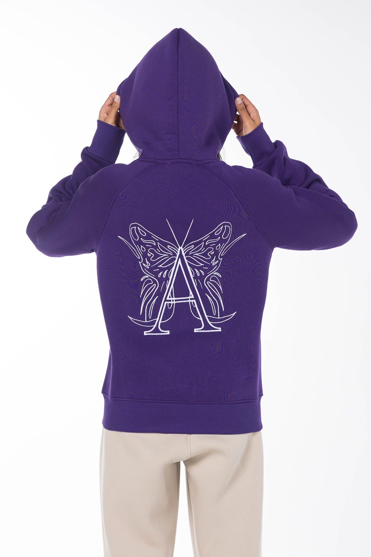 A BUTTERFLY HOODIE-PURPLE