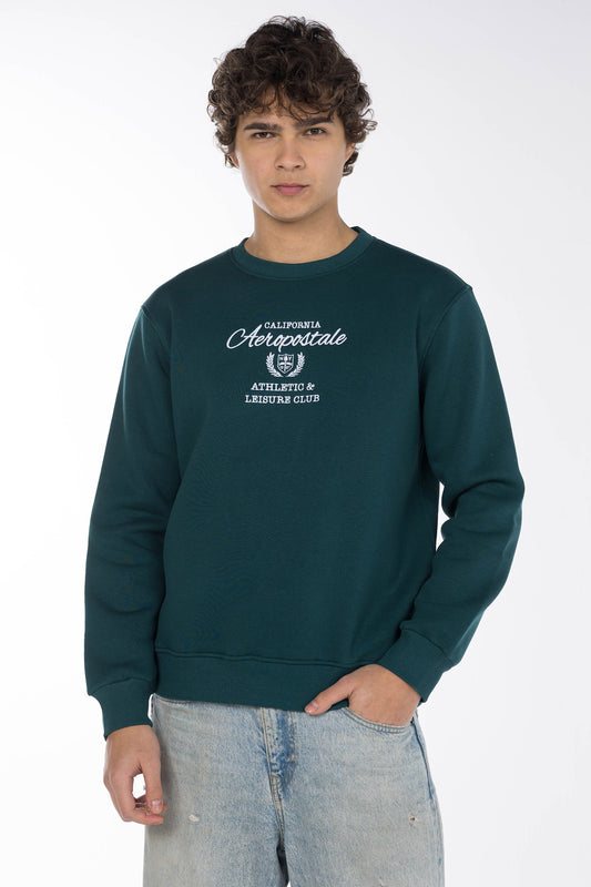 AEROPOSTALE ATHLETIC & LEISURE CLUB CREW SWEATSHIRT-GREEN