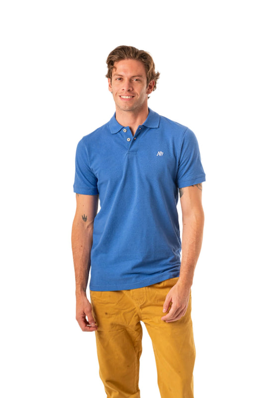 REG. A87 LOGO PIQUÃ‰ POLO-BLUE