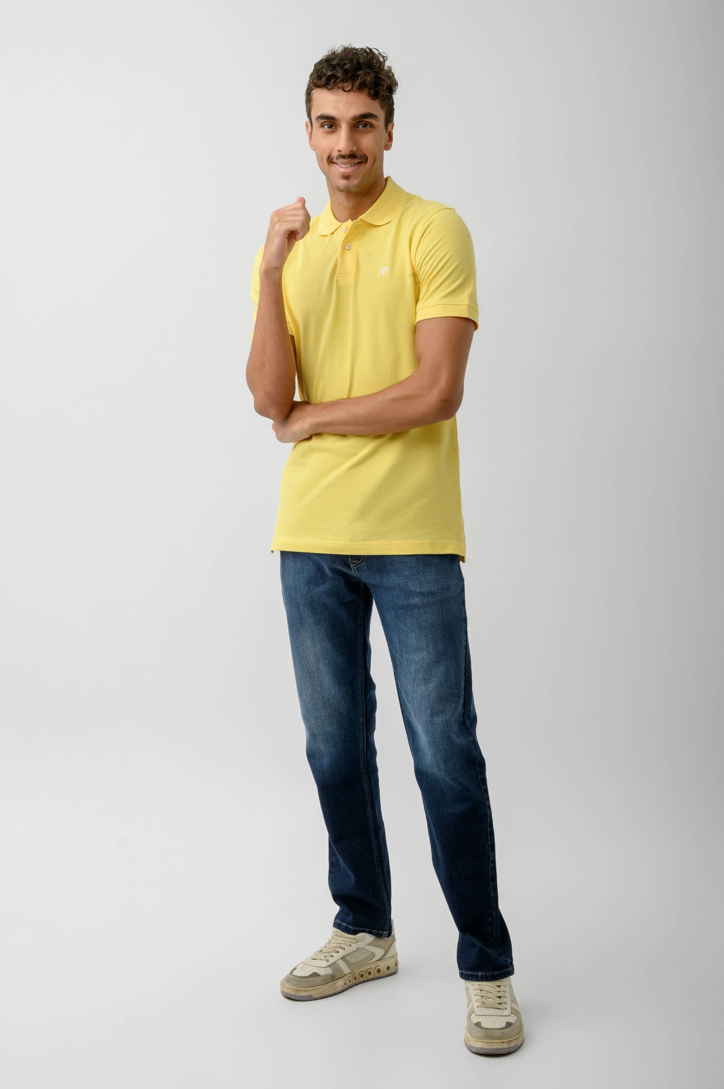 REG. A87 LOGO PIQUÃ‰ POLO-LIGHT YELLOW