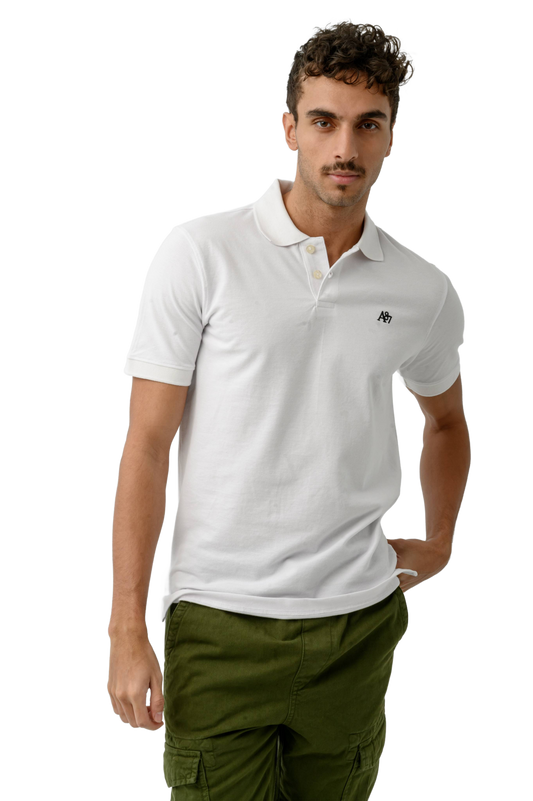 REG. A87 LOGO PIQUÃ‰ POLO-WHITE