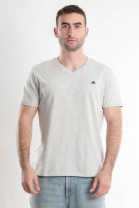 Aeropostale Basic V-Neck T-shirt-Bleach